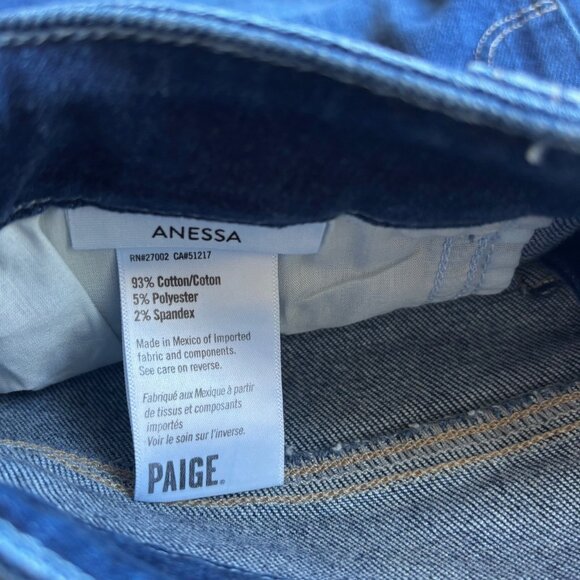 Paige Anessa Ankle Wide Leg Jean, size 30 - Picture 5 of 7